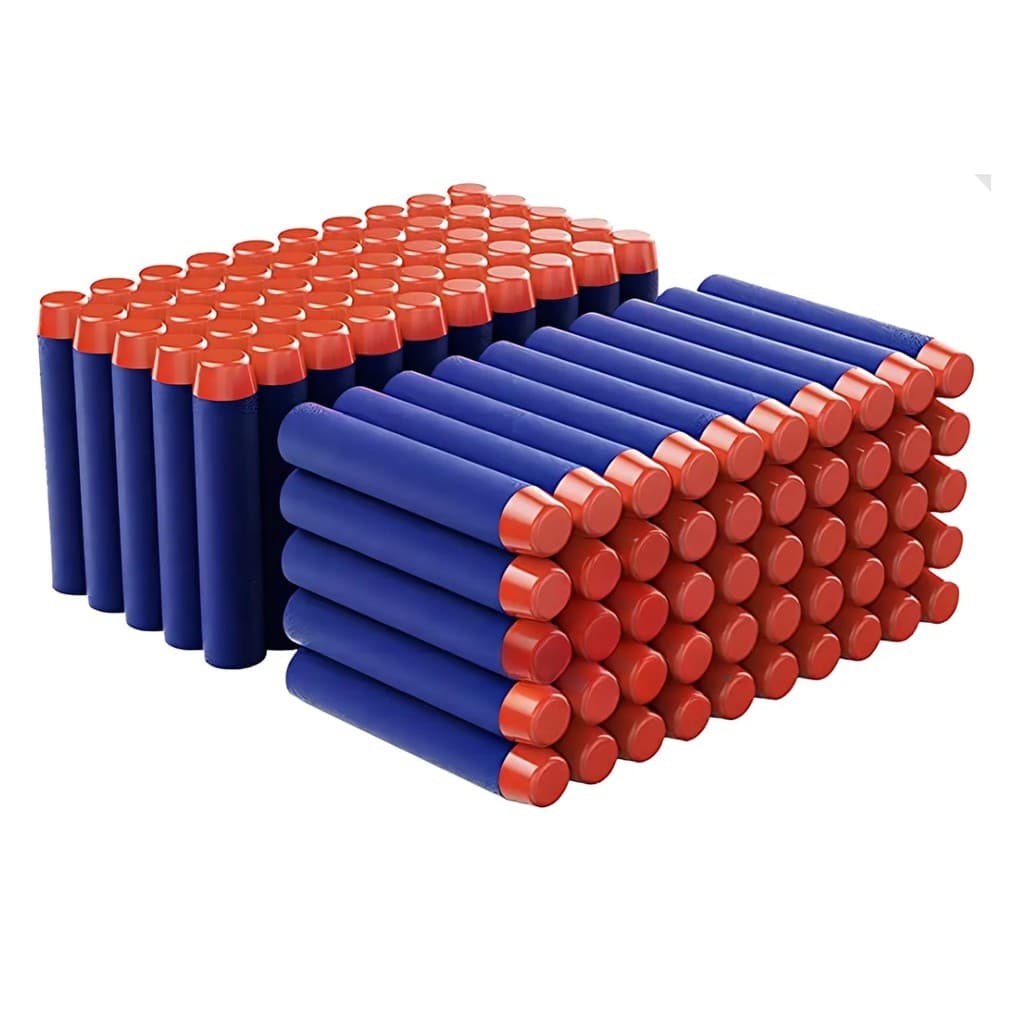 Kit 24 Dardos Espuma Eva Pvc Refil Compatível Nerf Elite