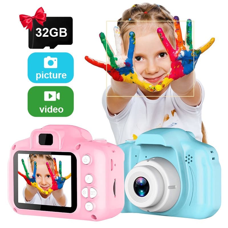 Mini Câmera Digital para Crianças/Recarregável/À Prova de Choque/Gravação de Vídeo Infantil/8 Milhões de Pixels BP8X