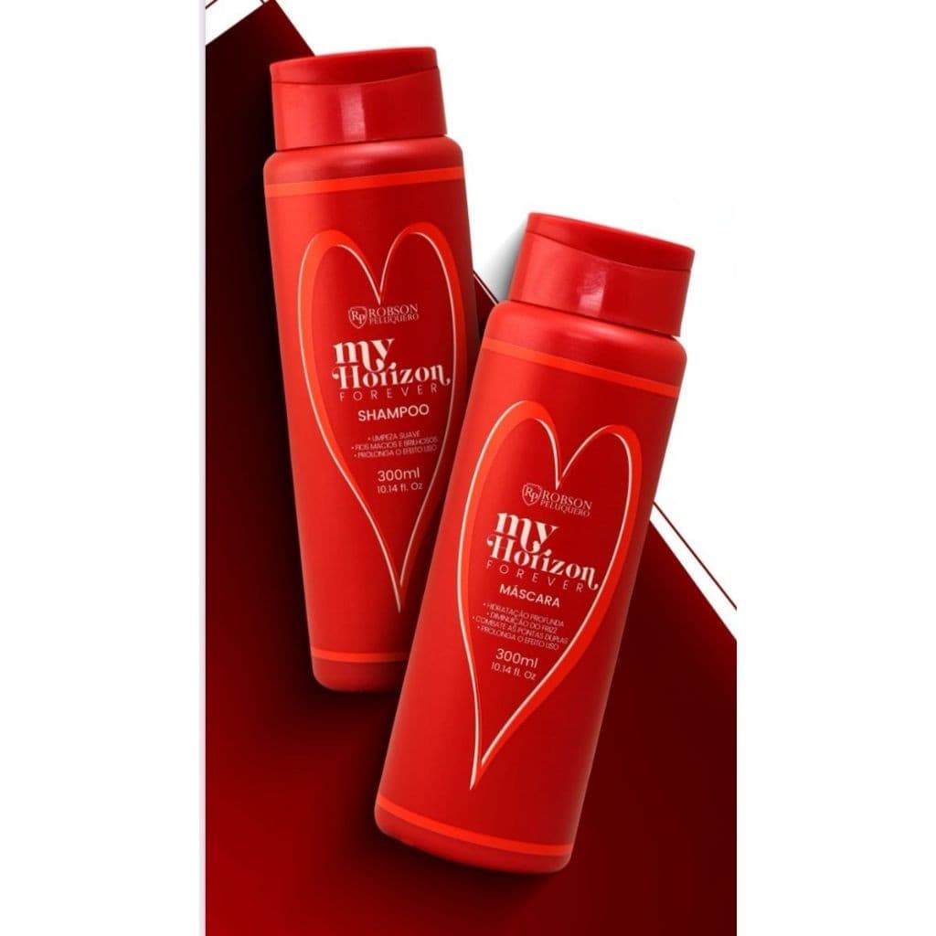 SHAMPOO E MASCARA MANTER ALISAMENTO MY HORIZON FOREVER ROBSON PELUQUERO