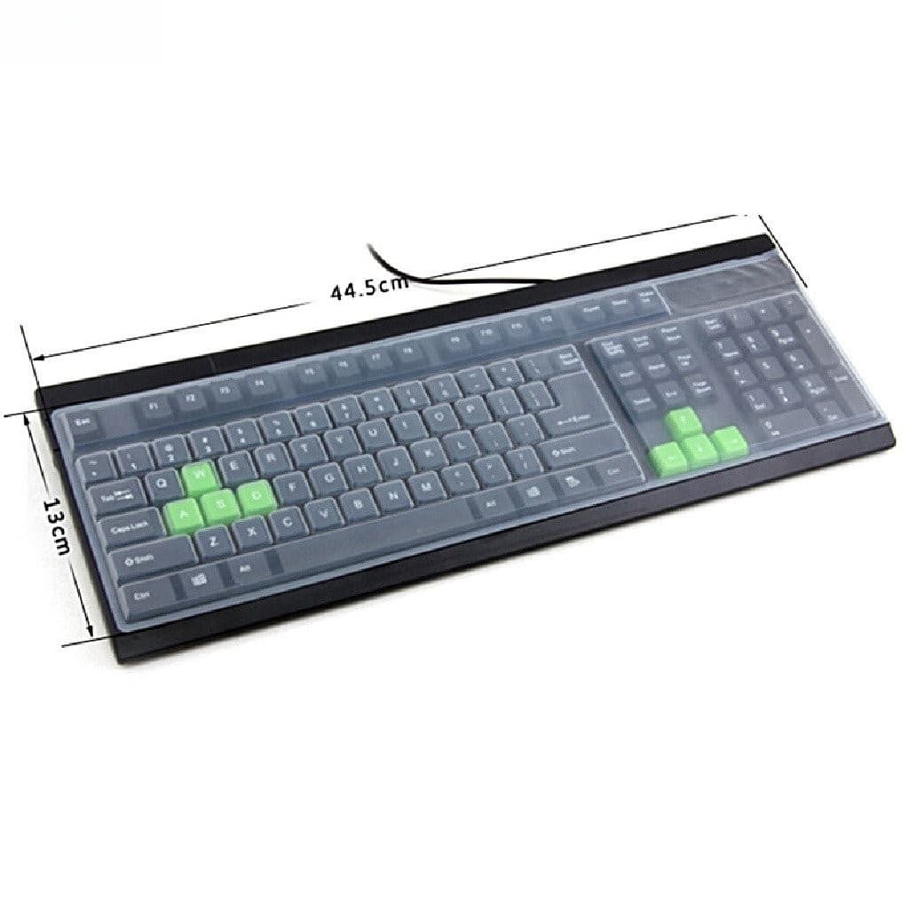 Novo 1PC Universal Silicone Desktop Computer Teclado Capa Protetora De Pele COD