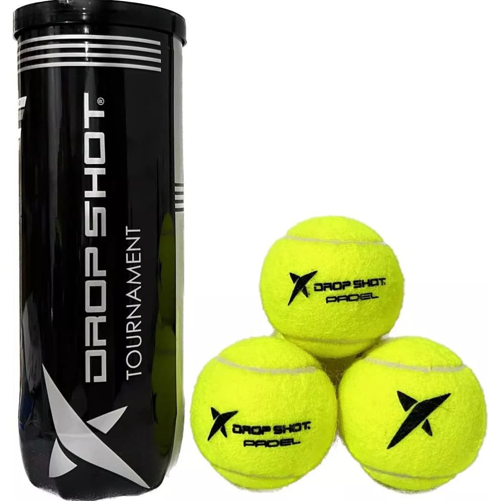 Bola De Padel Drop Shot Tournament Tubo Com 03 Bol