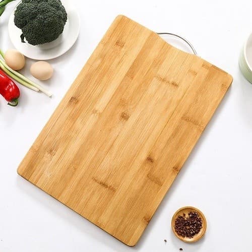 Tábua De Bambu Cozinha Para Corte Com Alça Resistente