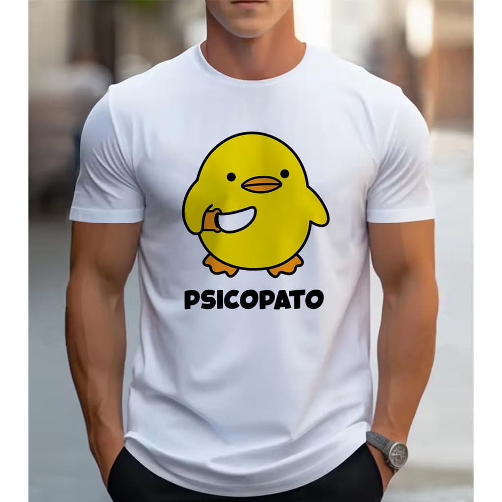 Camiseta Camisa Masculina Psicopato Humor Moda Criativa Top
