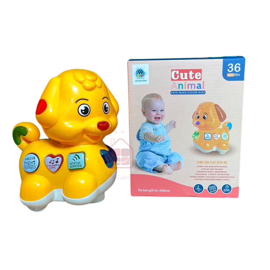 Brinquedo Cachorrinho Corre-Corre  Educativo Som  E Luzes Infantil  - 99Toys