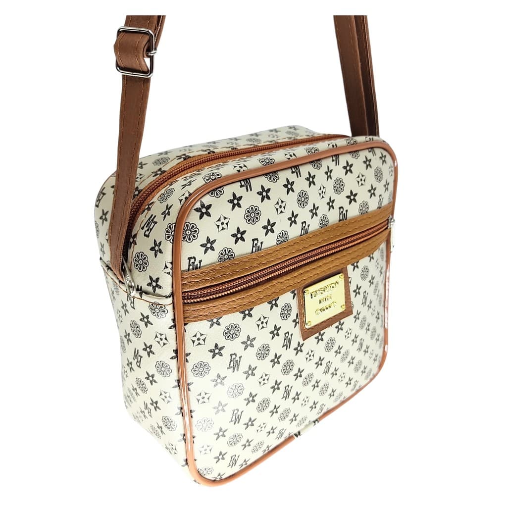 Bolsa feminina transversal de ombro pequena dia dia luxo