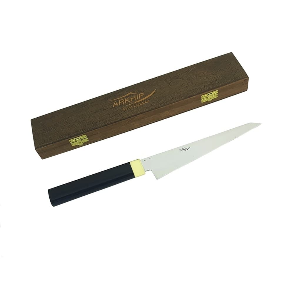 Faca Oriental Arkhip Yassai Canhoto 6'' Cabo Acrílico Caixa