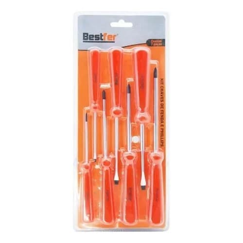 Kit chave de fenda + chave philips - 7pçs BFH 2776 Bestfer