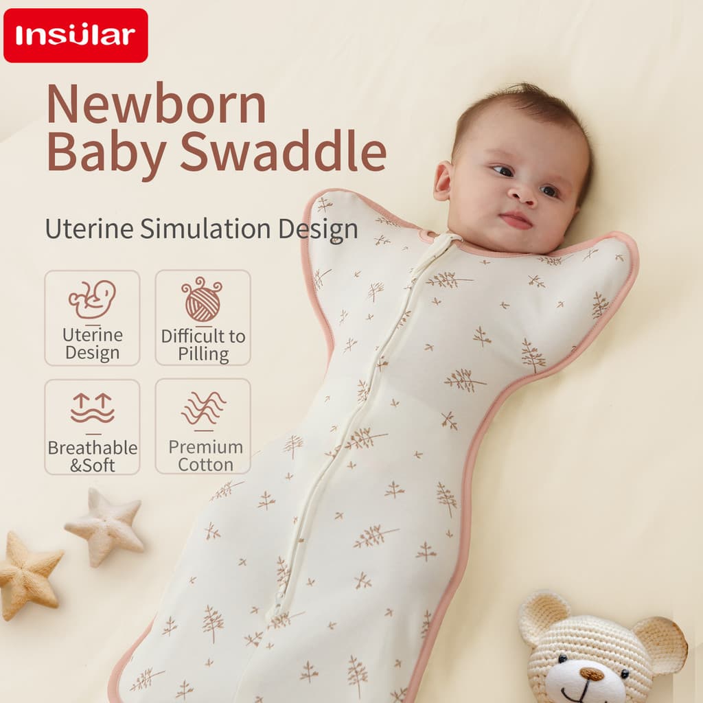 Saco De Dormir Para Bebê De Qualidade Premium Insular , Cobertor E Embalagem 100 % Algodão Com Design Anti-Chute Aperto