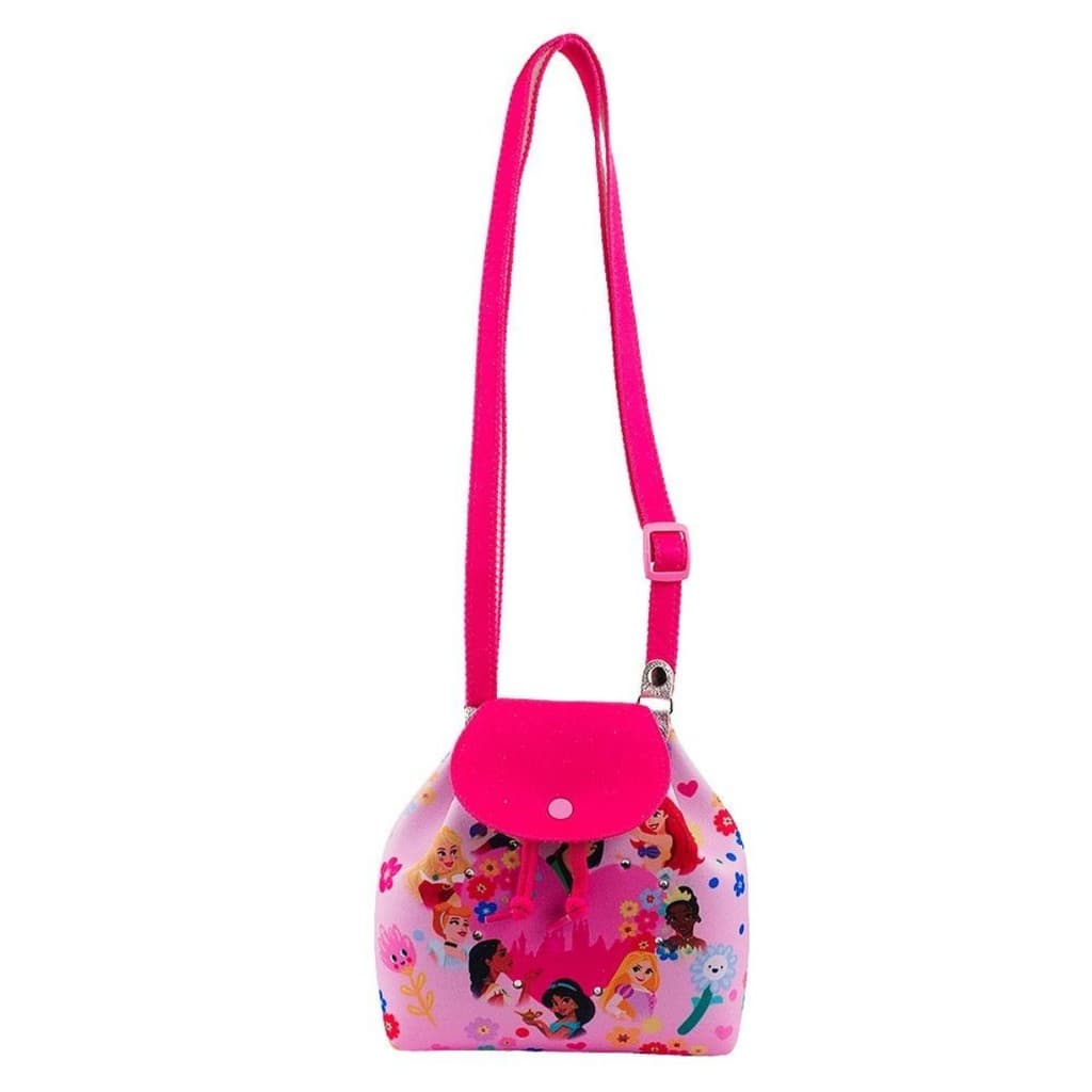 Bolsa Tiracolo Princesas Disney Rosa 16x8x17cm - Disney