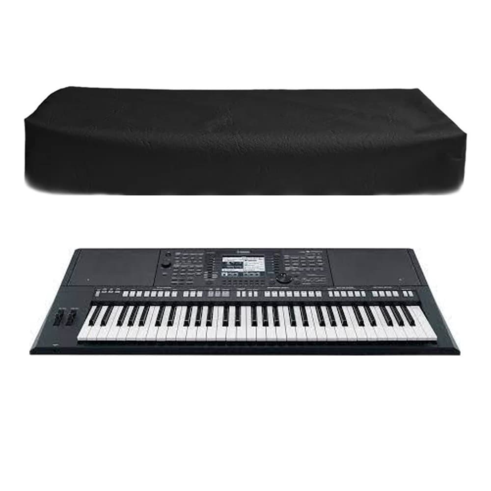 Capa para Teclado musical L90cm P28cm A10cm preta Impermeável