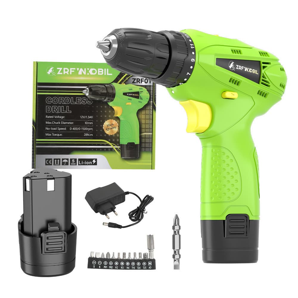 Furadeira Elétrica ParafusadeiraSem Fio 12V Baterias Portátil Profissional Ferramentas