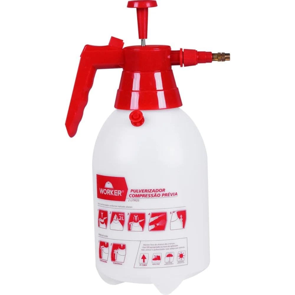 Pulverizador de Compressão Prévia 2 litros Worker