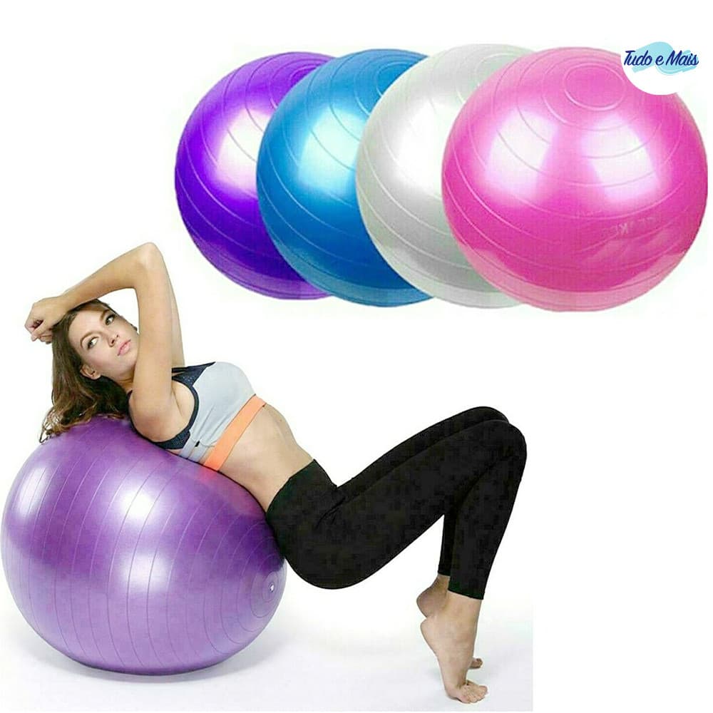 Pilates Yoga Bola 55-65cm Exercício Abdominal Fitness