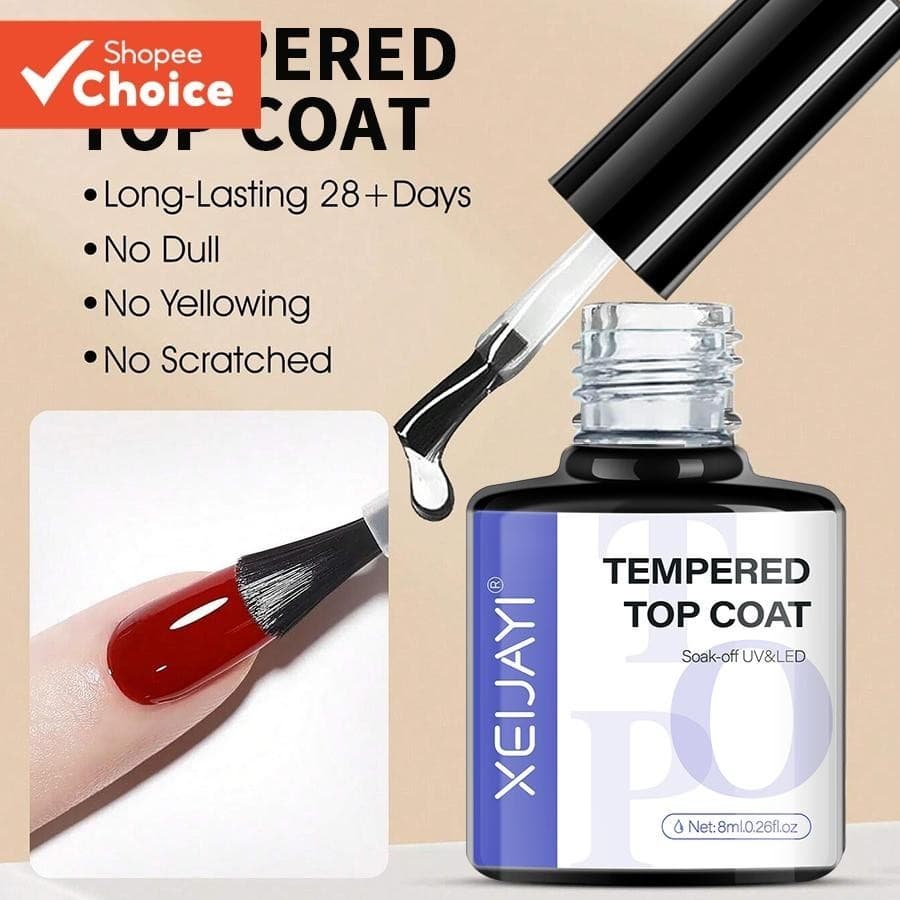 XEIJAYI Sem Limpeza Funcional Top Coat Unha Gel Polonês Design Realçador Verniz Semi Permanente Embeber UV LED Ferrament