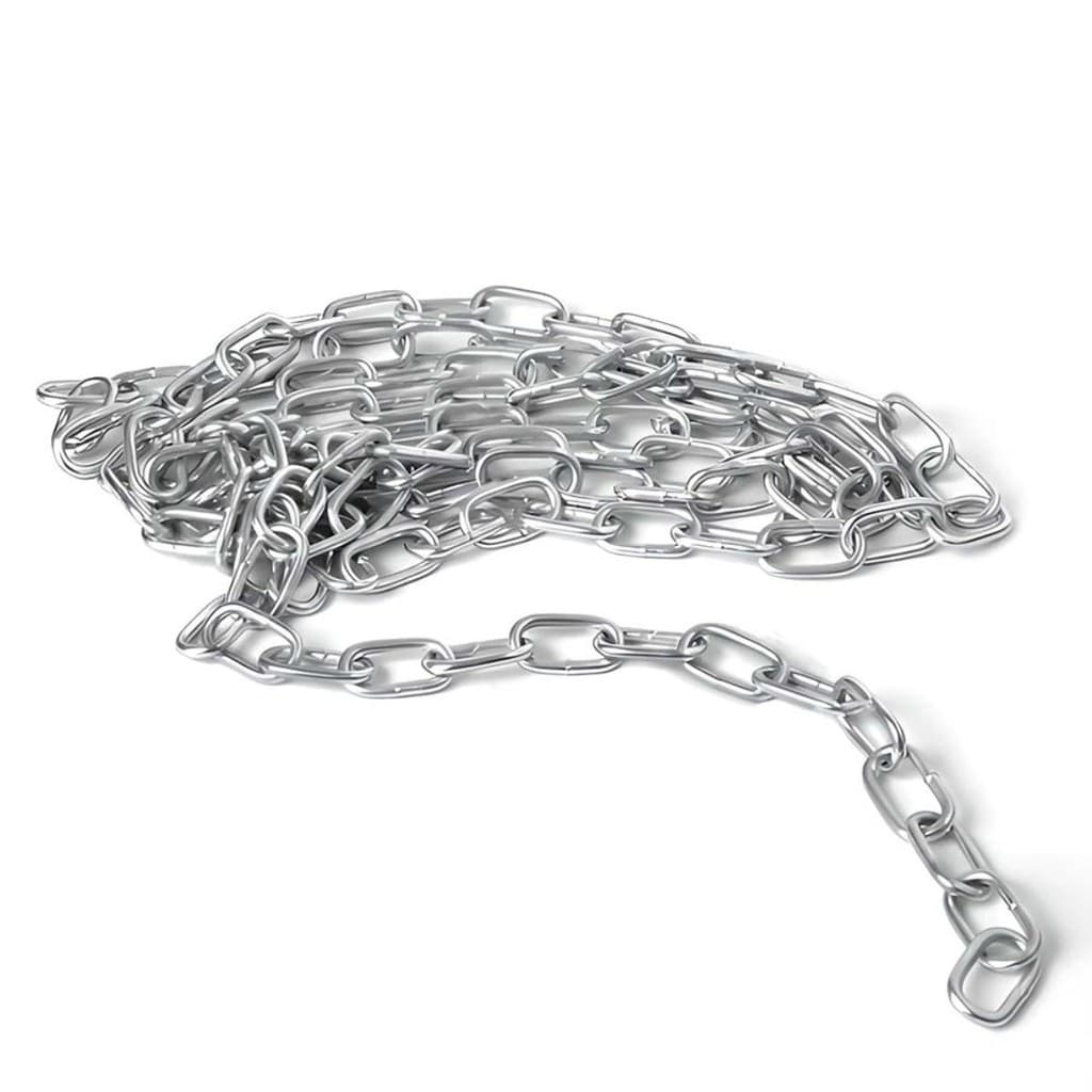 Corrente Aço Soldada Galvanizada Zincada 5/32 - 4mm 2 Metros