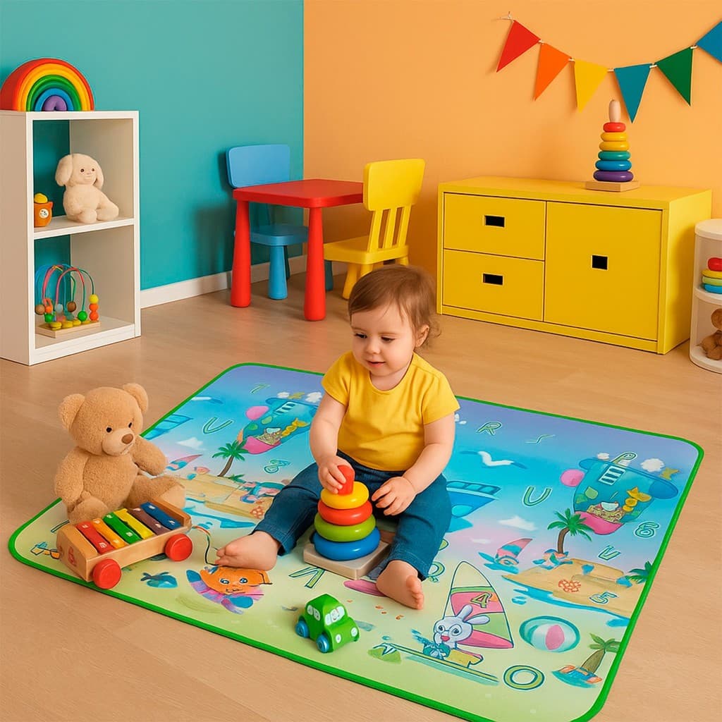 Tapete Térmico Atividades Bebê 90x120cm Muito Macio Art Brink