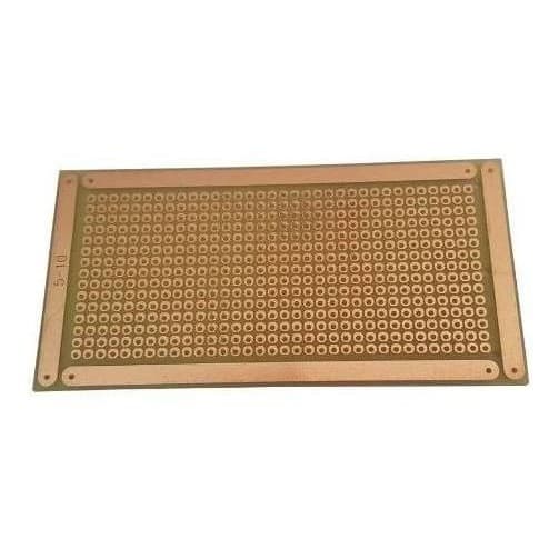 2 Placas 5x10 Universal Perfurada Ilhada Fibra Fenolite
