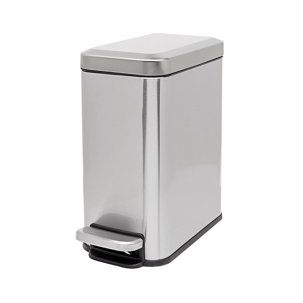 Lixeira Retangular de Inox 5 Litros Slim Construmarcas