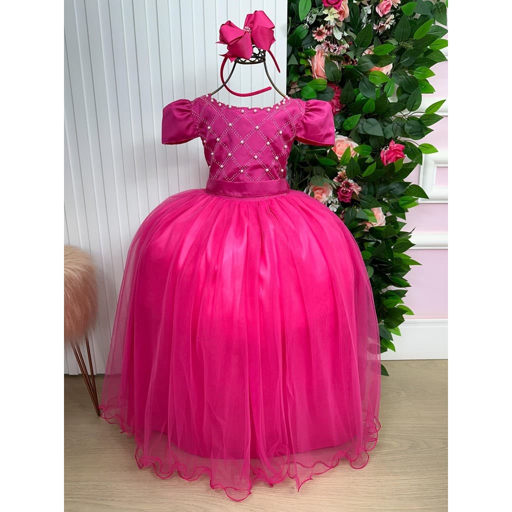 Vestido Enjoy Longo Gabriela Pink