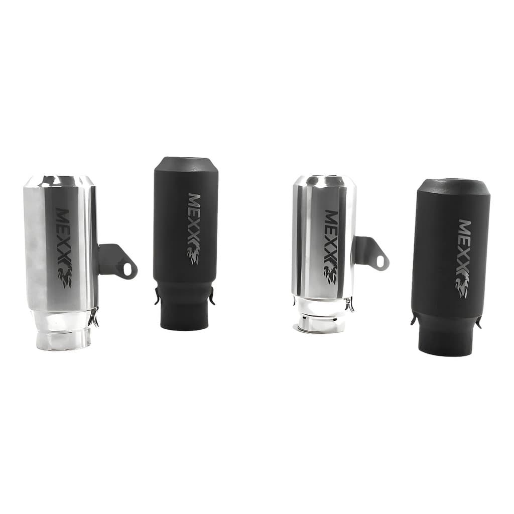 Ponteira Esportiva Para Motos Universal Mexx 63Mm