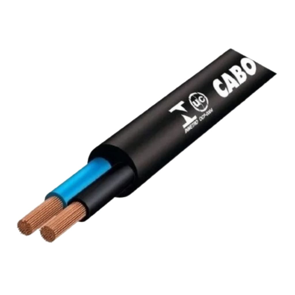 Cabo Pp 3x1,5mm Preto Sil - 1 Metro