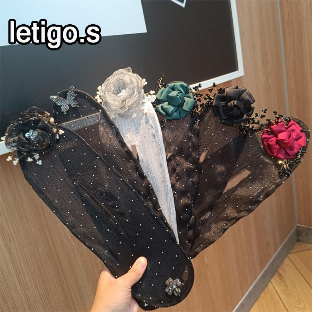 Fita De Fio Feminino Cabelo Com Laço , Modelador Rolo Preguiçoso , Artefato De Moda Para Cabelos Acessórios