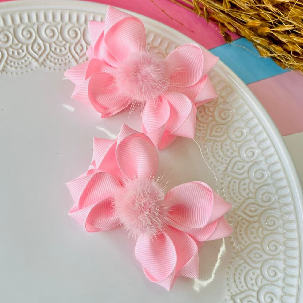 Dupla de Laço / Duplinha de Laço / Par de Laço / Laço Infantil Rosa e Outras cores / Laço F Pelinho
