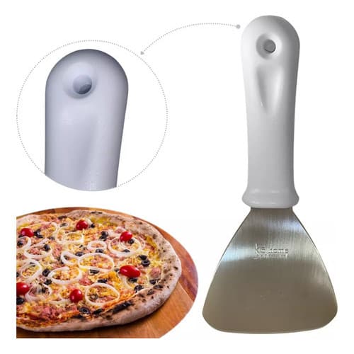 Espátula C Cabo Reto Lâmina Cortar Servir Pizza Profissional