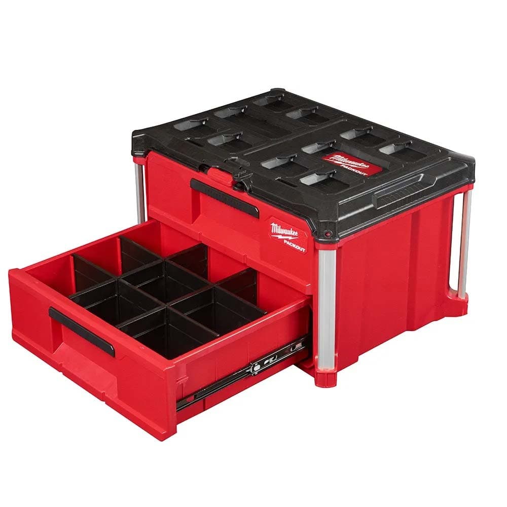 Caixa de Ferramentas Packout MILWAUKEE 48-22-8442 com 2 Gavetas