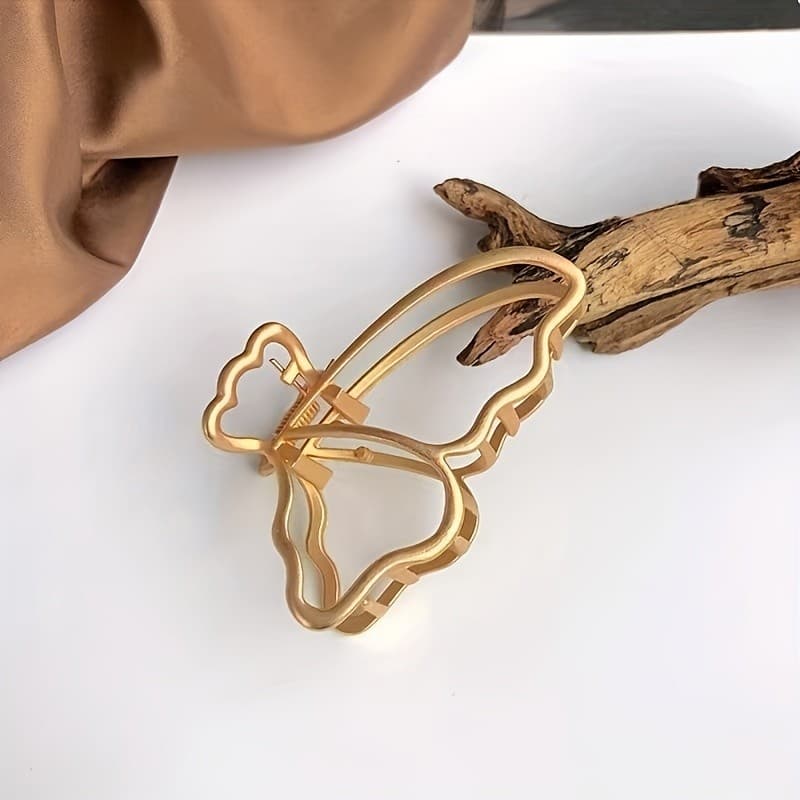 Presilha de cabelo metal ~ Clip De Metal Garra De Cabelo Elegante ~ Piranha de metal ~ Clip De Metal Borboleta Para Cabelo ~ Garra De Metal