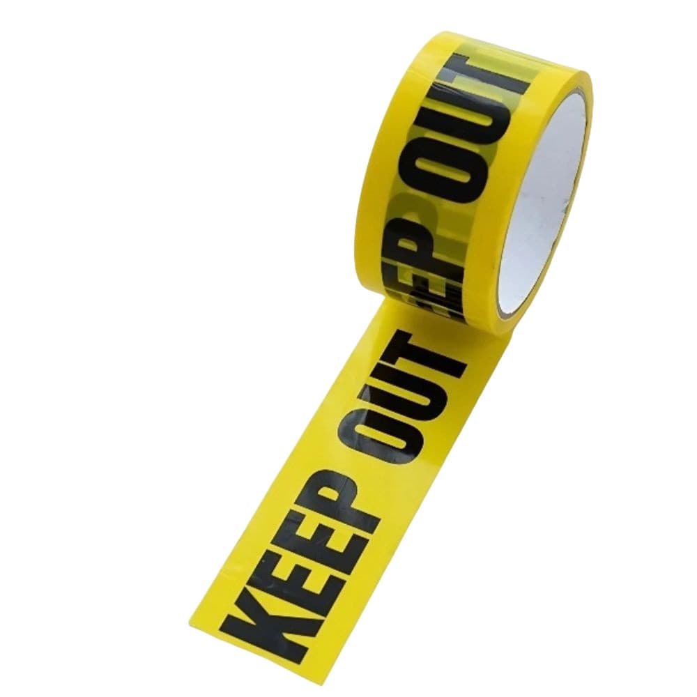 FITA 25M DO KEEP OUT POLICIAL DECORAÇÃO HALLOWEEN ADESIVA