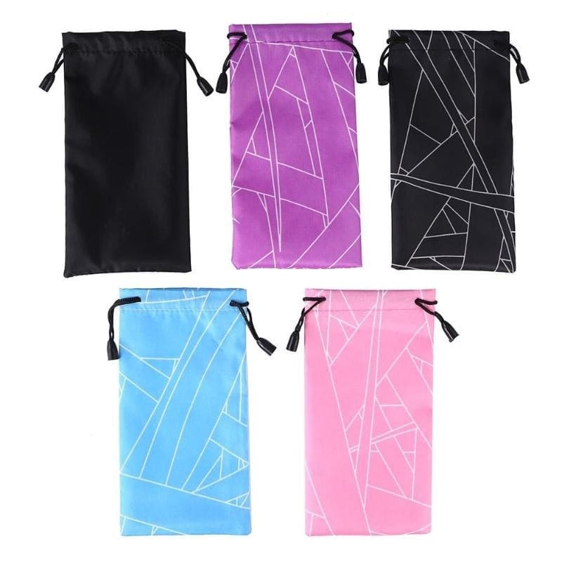 Óculos De Cor Preta Bolsa Sol Joias Para Celular À Prova D'água