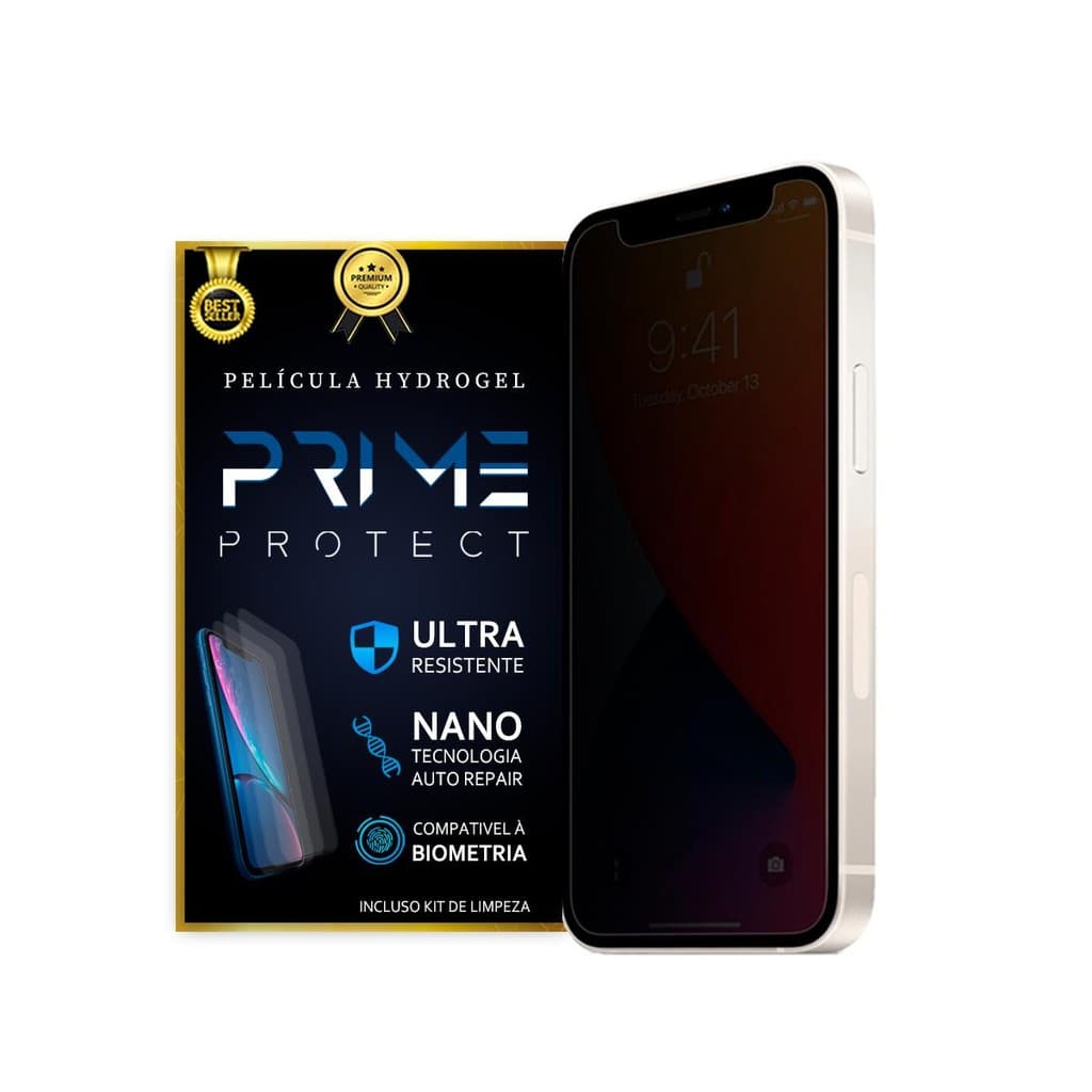 Película Premium Hidrogel Tpu Privacidade iPhone X Ao 14