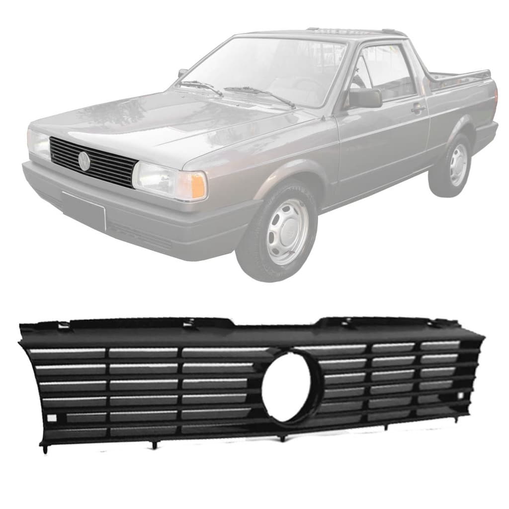 Grade Dianteira VW SAVEIRO QUADRADO 91 92 93 94 95 Preto