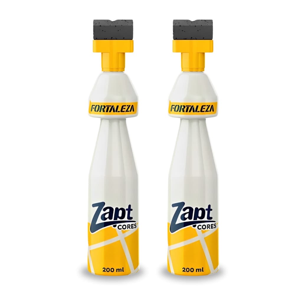 Kit 2 Zapt Tinta Pinta Rejunte Branco UsinaFortaleza 200ml Prático Alta Cobertura Piso Parede Banheiro