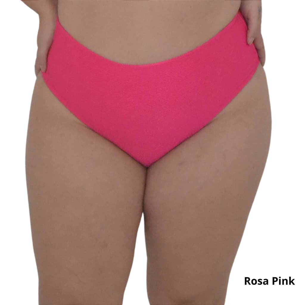 Calça de biquini cintura alta plus size Carolgava Moda Praia E Fitness