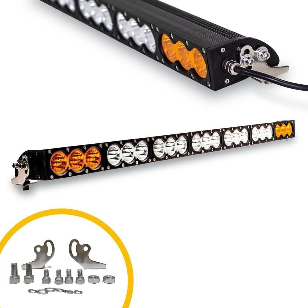 Barra De Led 97.8cm 21 Leds 210w 9-36v Dual Color Tarponn