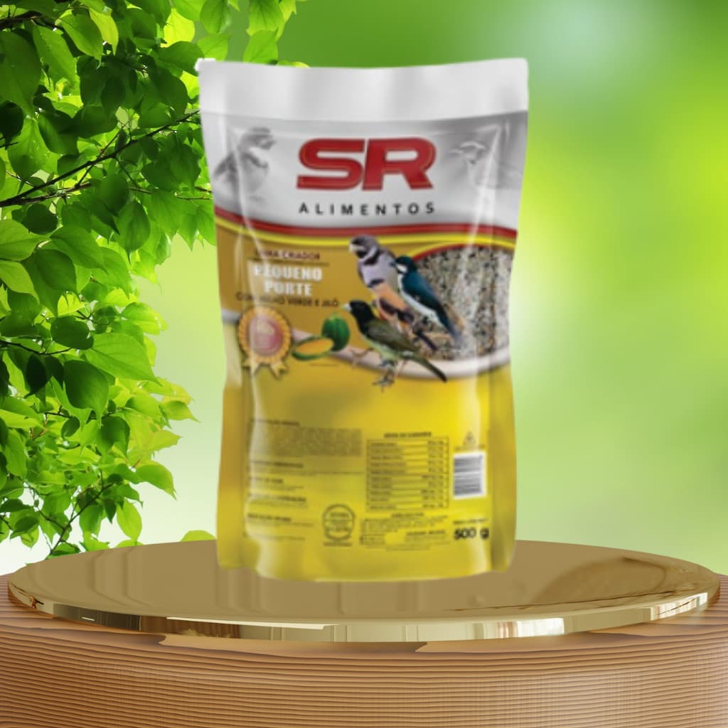 RAÇÃO PÁSSAROS PEQUENOS MILHO VERDE & JILÓ – RAÇÃO COMPLETA 500G – SAÚDE E ENERGIA