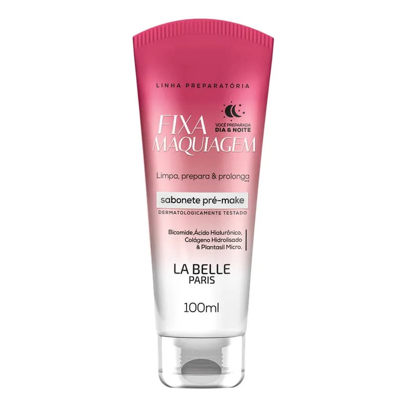 Sabonete Demaquilante E Fixa Maquiagem  La Belle Paris 100ml