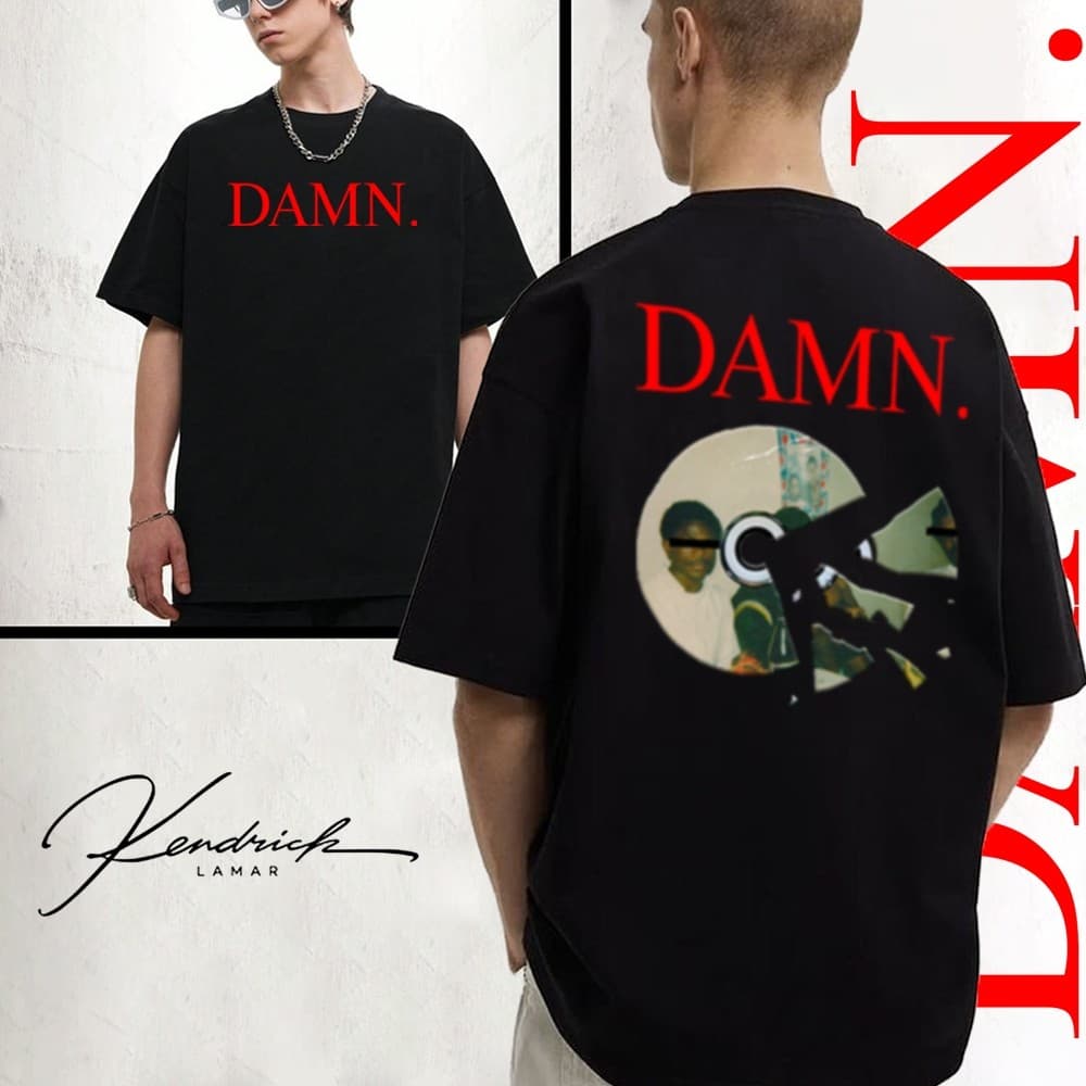 Camiseta Básica Premium Cantor Rap Kendrick Lamar Damn Moda Streetwear 100% Algodão