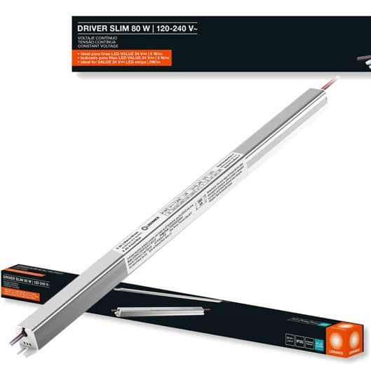 Fonte Driver Slim 24v 80w 3A Para Fita Led Bivolt