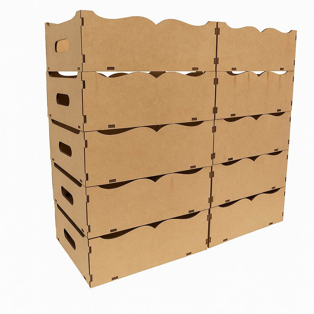 kit Bandeja Mini LISA 10 UNIDADES de MDF 10x15x5