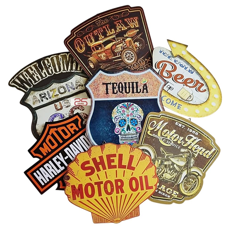 Placa Retrô Decoração Moto Cerveja Arizona Mdf 6mm 1003