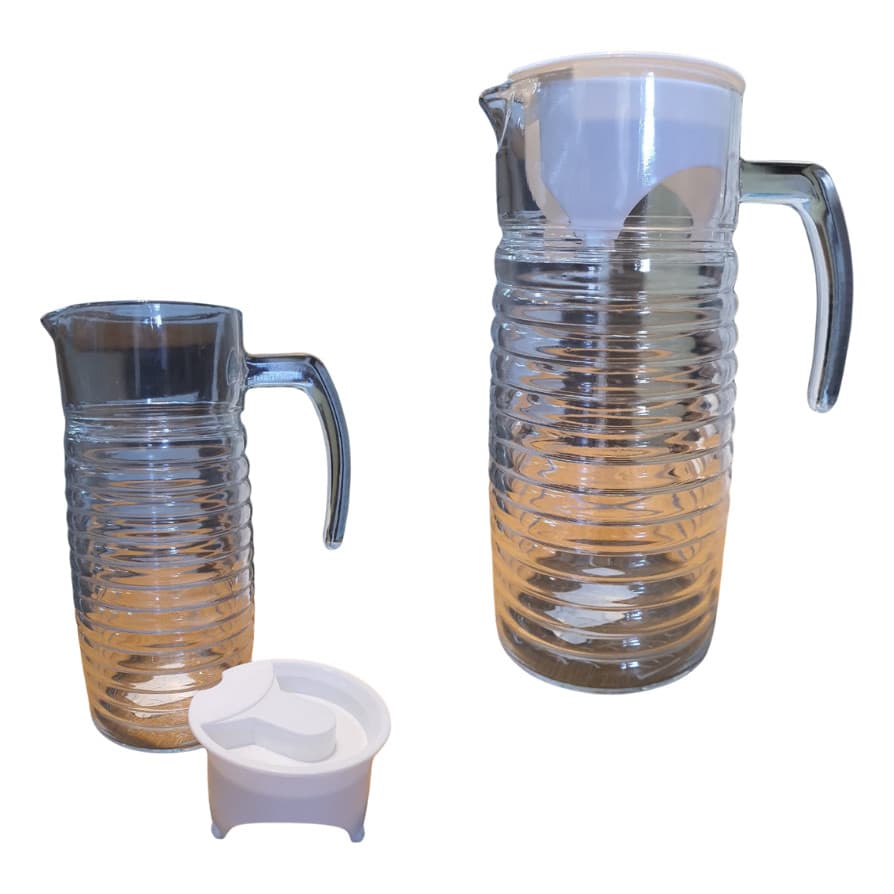 Jarra De Vidro Com Tampa 1 Litro Para Suco Agua Leite