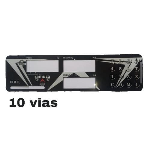 Teclado Ramuza Dcr 15 Preto Com 10 Vias