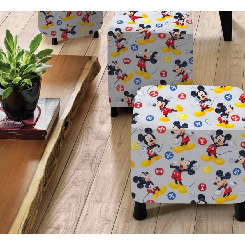 2 Metros Tecido Mickey Minnie Döhler Belize Proteção Impermeável Decoração Artesanato 2,00x1,40m