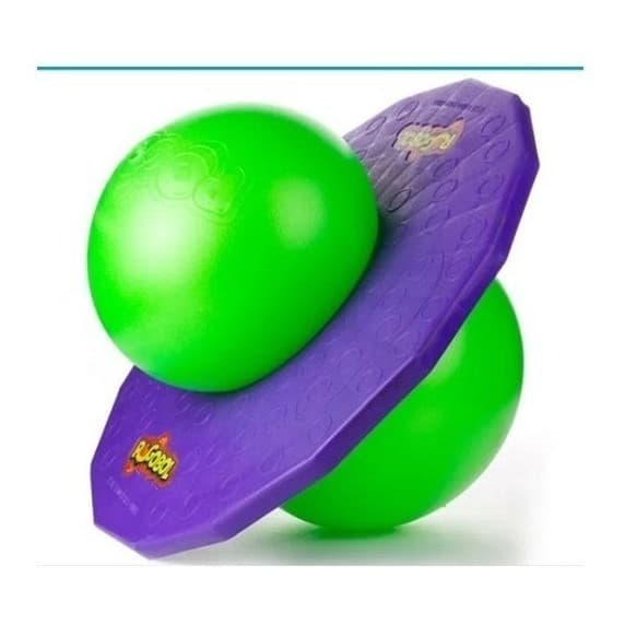 Brinquedo Pogobol Pula Pula Estrela Infantil Cor Roxo E Verde Forma Redondo