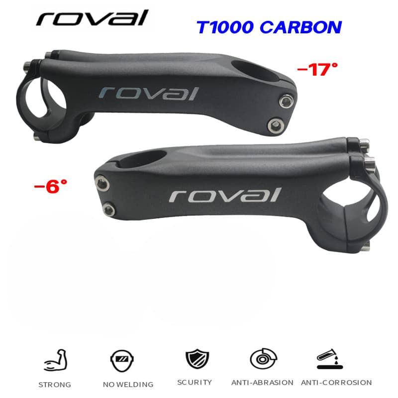 Haste De Carbono roval Bicicleta Estrada Mtb-6 °/- 17 mountain Bike Stem 31.8 70-130mm Peças De Guiador De Estrutura De