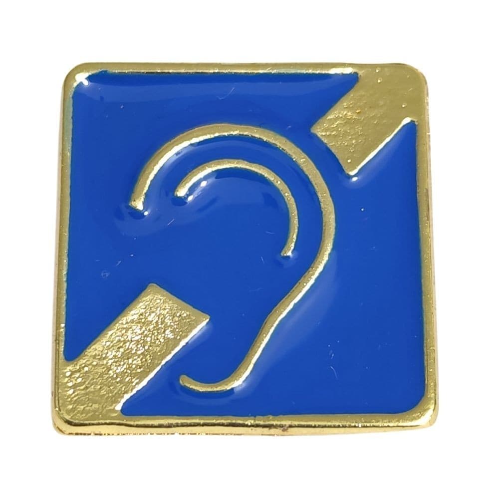Pin Botton Broche Deficiência Auditiva