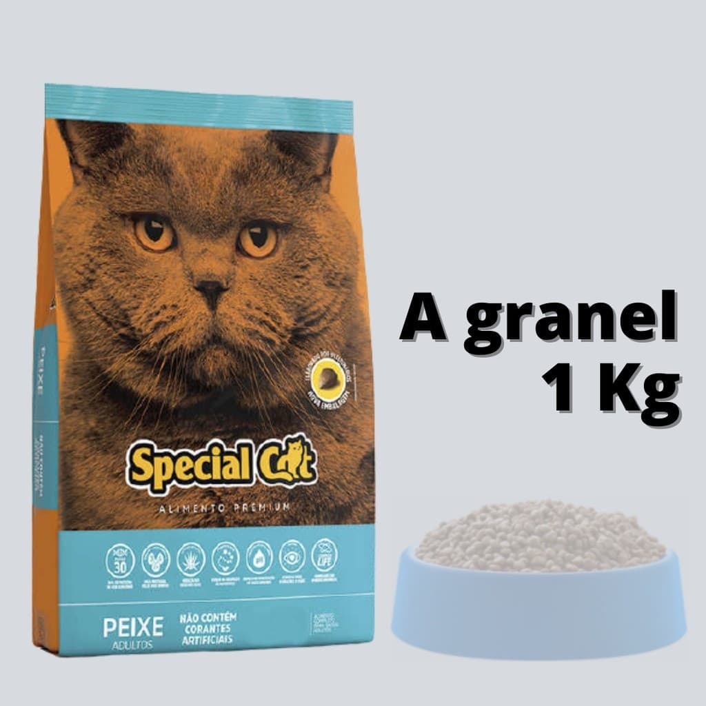 Ração Special Cat Premium Gatos Peixe 1Kg Agranel